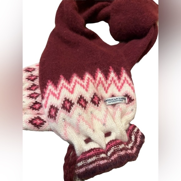 American Eagle Outfitters Scarf with Rhinestones and Tassels - Picture 2 of 4